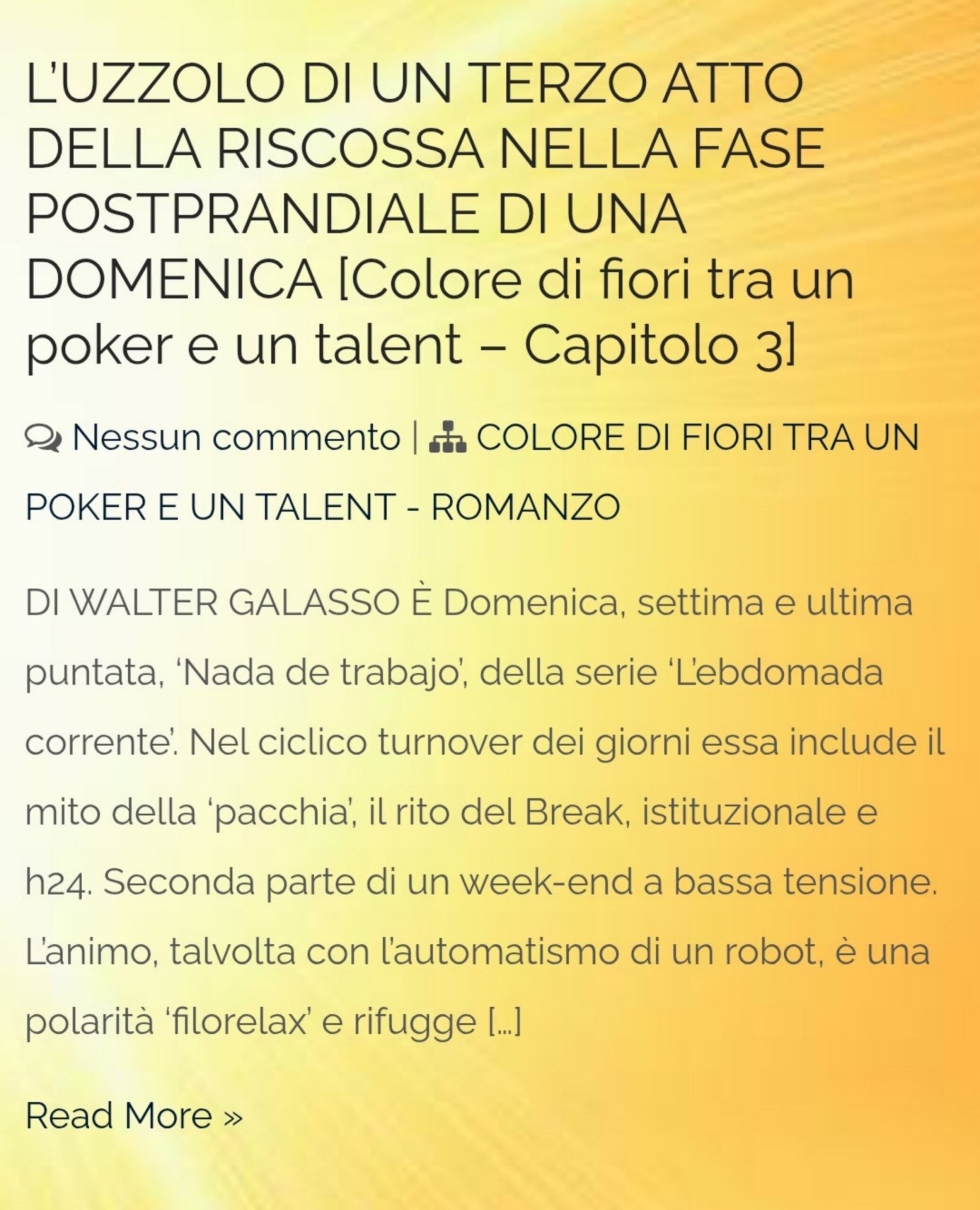 “AMAZING!  IT’S GENUINELY AMAZING PARAGRAPH…”   [SELEZIONE DI COMMENTI DALL’ ESTERO / 206]