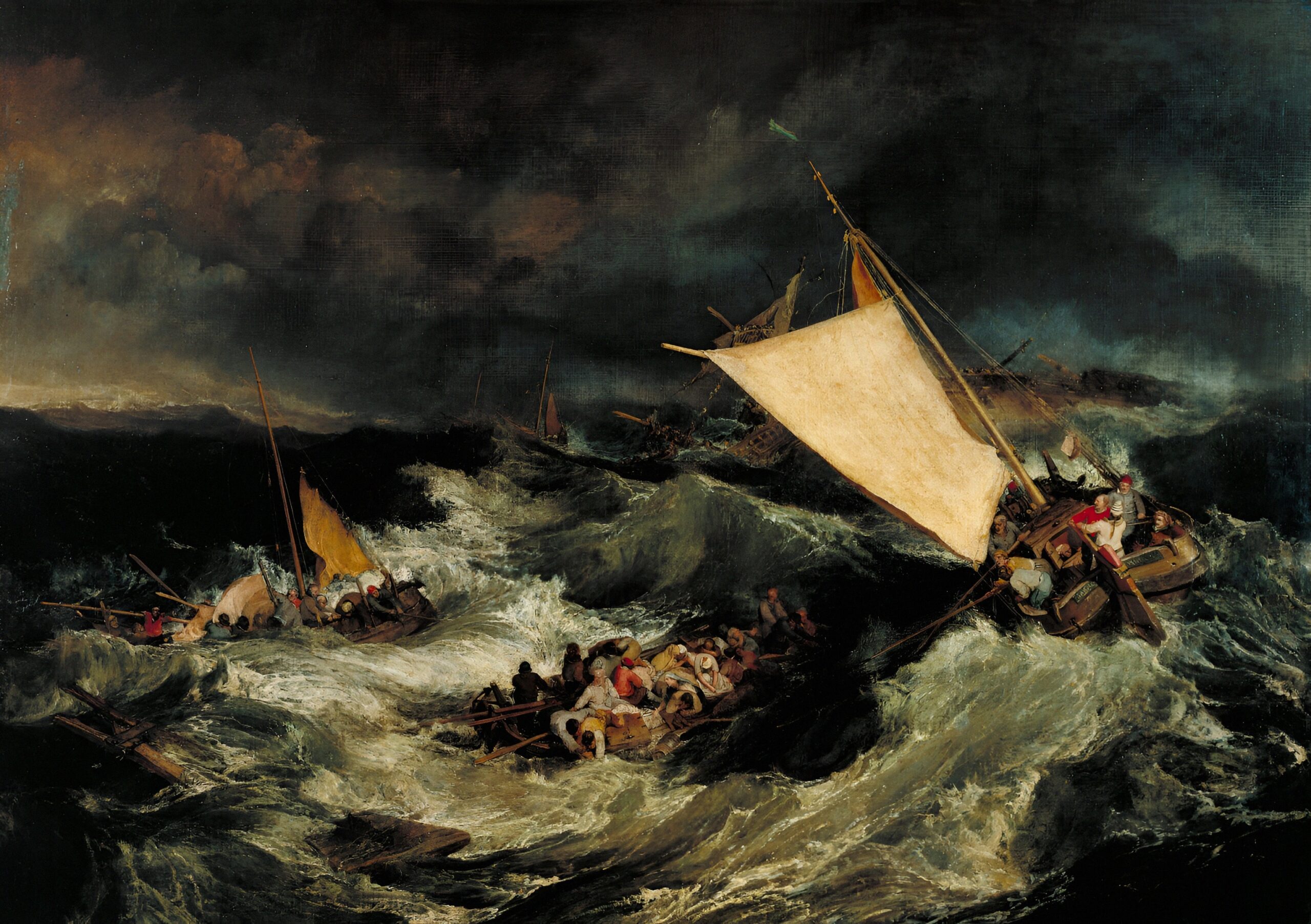 NAUFRAGIO NO   [TERZINE INCATENATE DANTESCHE / 42  (“NETTUNO” / 15);  IMMAGINE IN EVIDENZA:  “THE SHIPWRECK”,  WILLIAM TURNER]