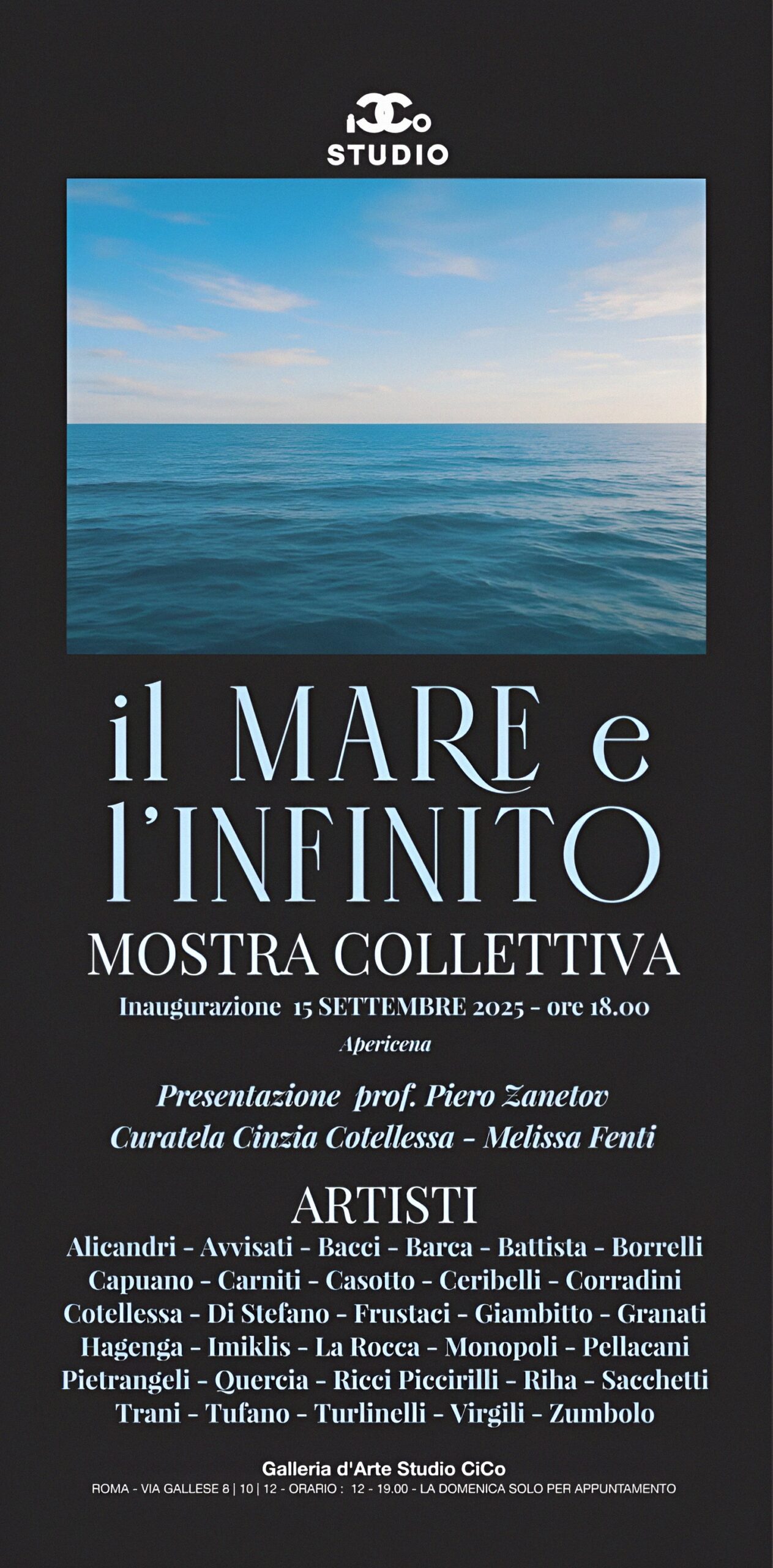 “Il Mare Infinito”, mostra d’arte a Roma (Articolo dell’artista Claudio Alicandri) “Il Mare Infinito”, mostra d’arte a Roma (Articolo dell’artista Claudio Alicandri)