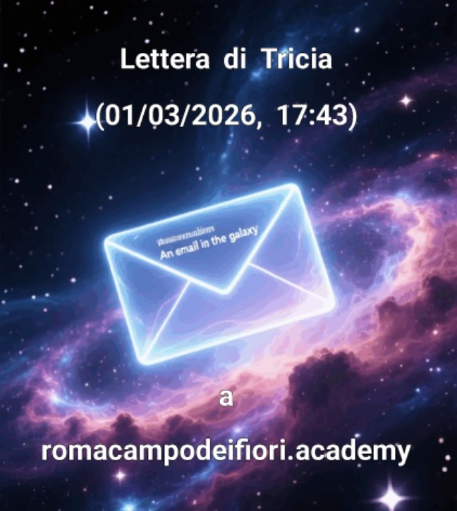 A  romacampodeifiori.academy:&nbsp; “…COMPLIMENTI VIVISSIMI PER L’INSTANCABILE LAVORO EDITORIALE … GRAZIE PER L’ISPIRAZIONE QUOTIDIANA”   [Lettera a questo sito]