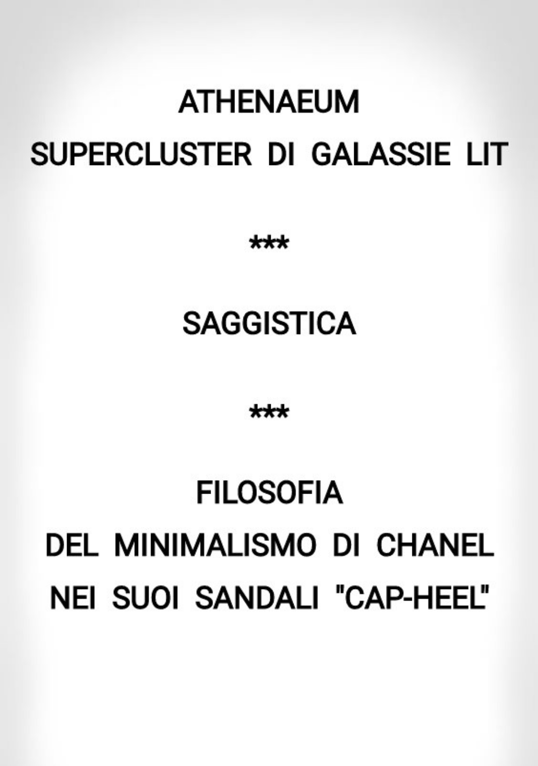 FILOSOFIA DEL MINIMALISMO DI CHANEL NEI SUOI SANDALI “CAP-HEEL”