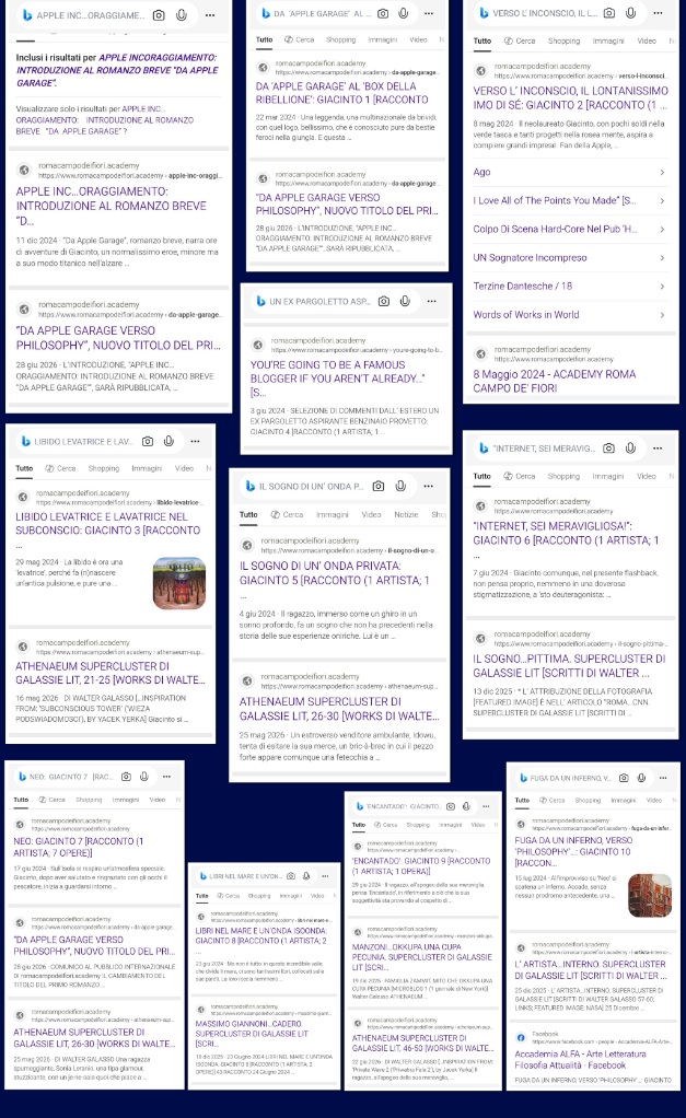 “DA APPLE GARAGE VERSO PHILOSOPHY”, INTRODUZIONE E 10 CAPITOLI SU MICROSOFT BING